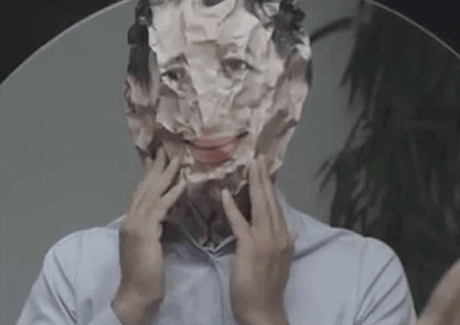 Recycle triangle inspires ad for new Park Avenue Sliver face wash