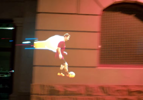 Leo Messi speeds across Barcelona to promote Adidas f50