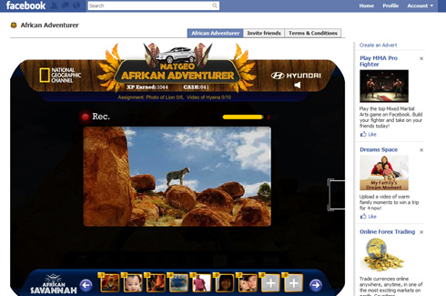 Hyundai and National Geographic Channel launch ‘African adventurer’ on Facebook