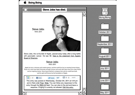 Weekend Tribute: Websites, artists and companies pay homage to Steve Jobs in their own way