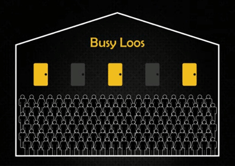 Peeloo, an Android app, tries to solve the 'queue for loo' issue