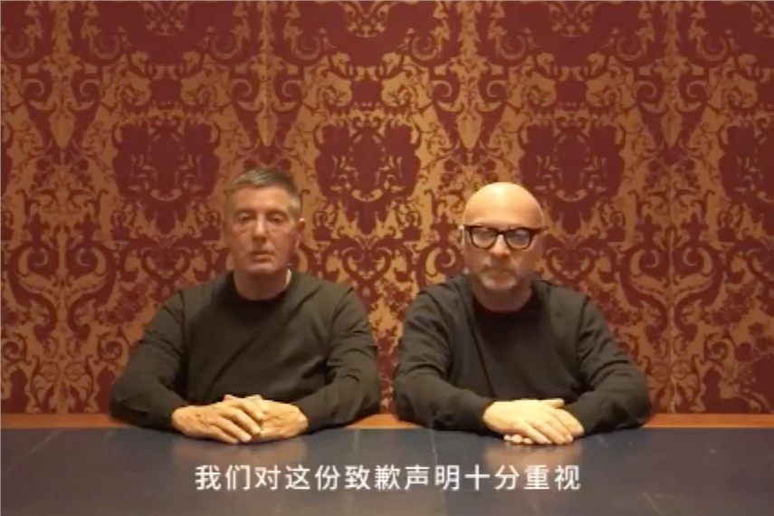 Dolce & Gabbana releases Weibo video apologising to 'every Chinese person in the world'