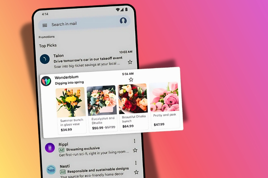 Google tests shopping ads in Gmail’s promotions tab