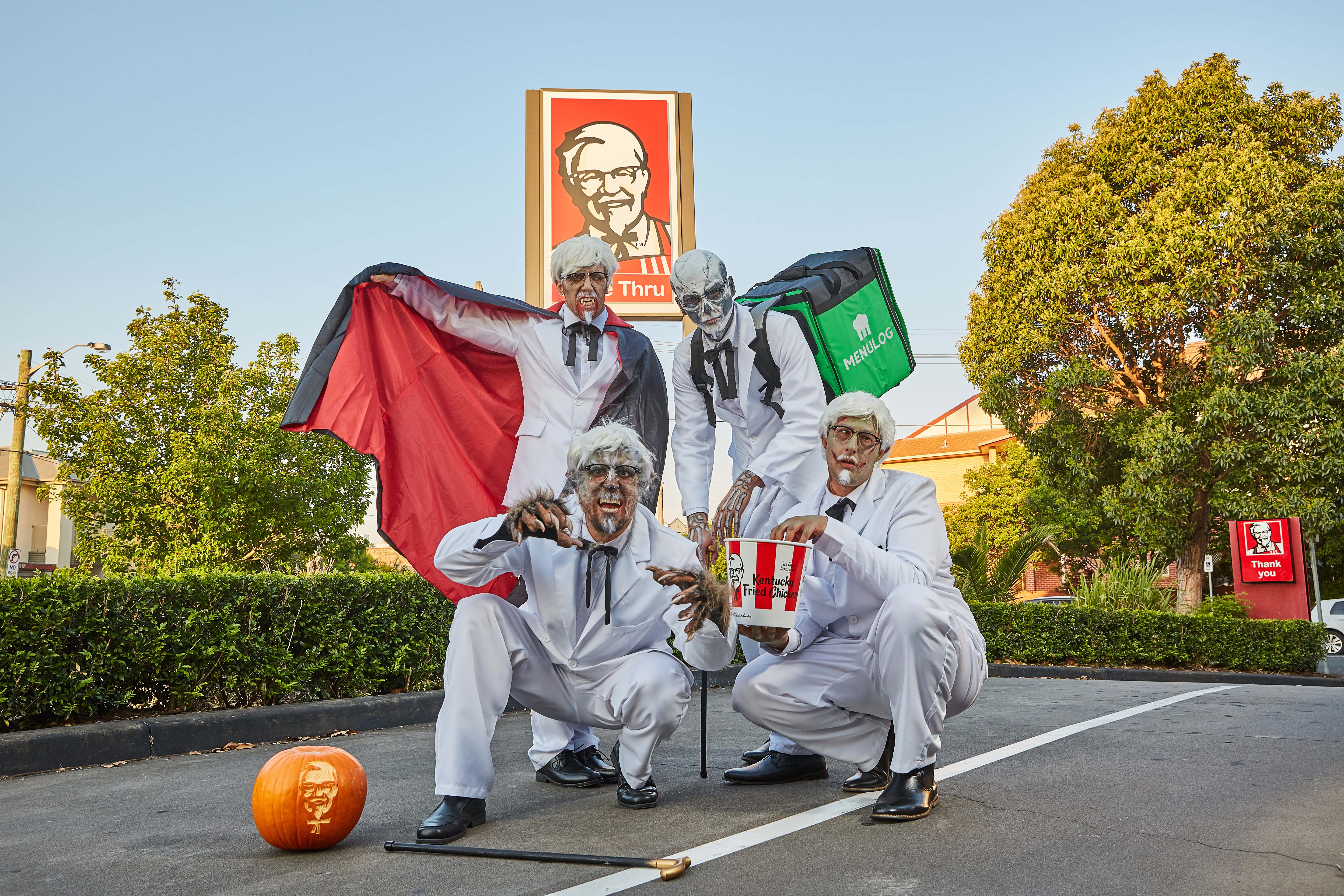 See what KFC's 'cursed colonels' were up to last night