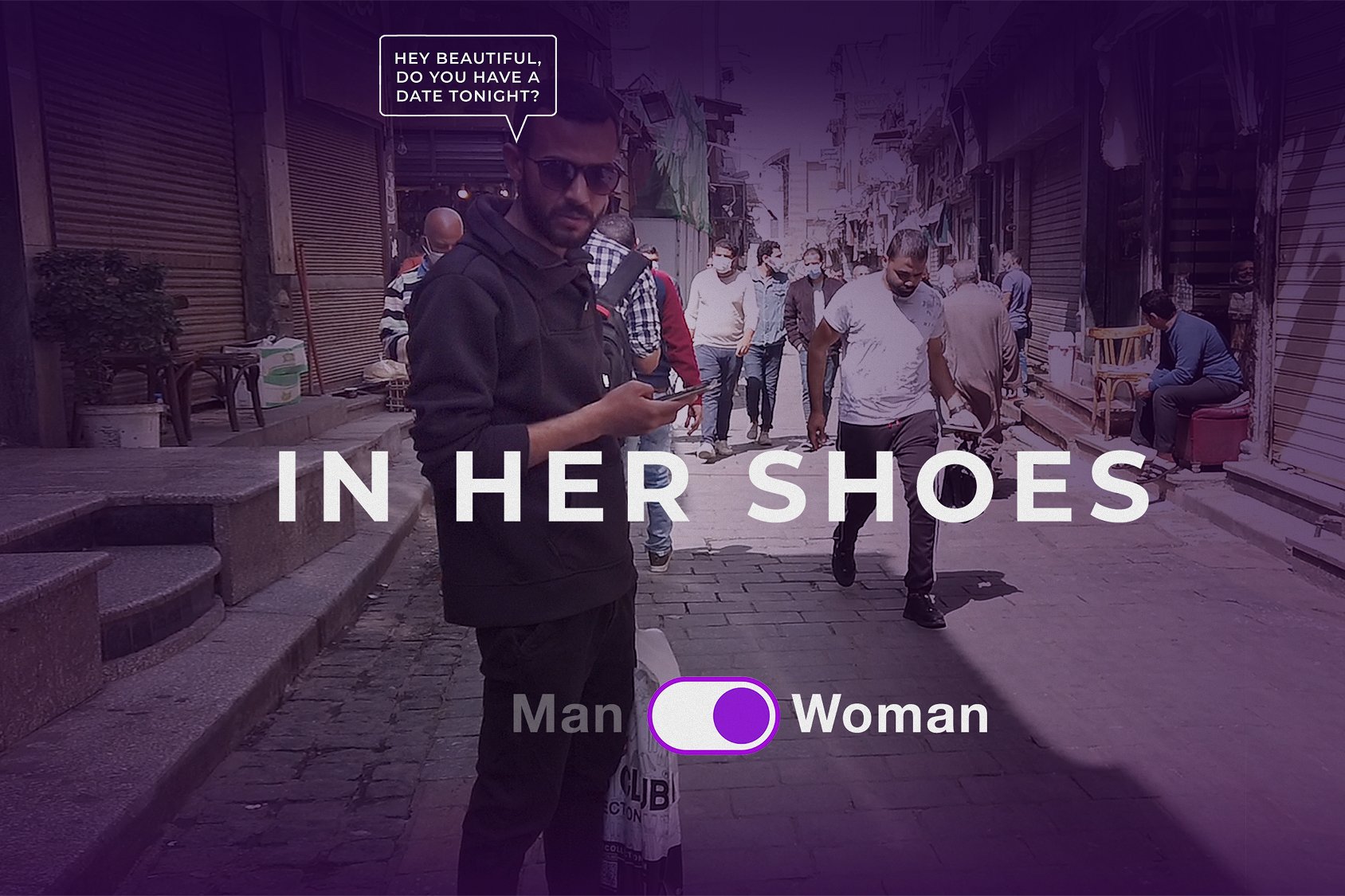 Lux tries to show men what it's like to walk while female