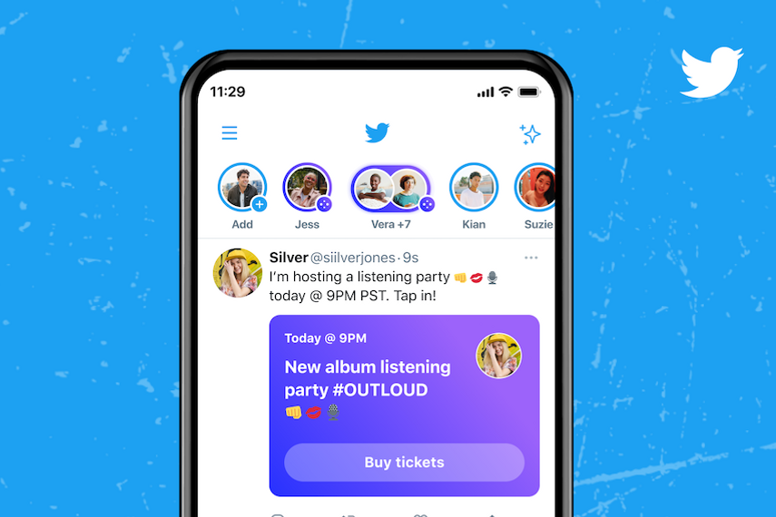 Twitter joins live audio platform race by opening Clubhouse rival Spaces