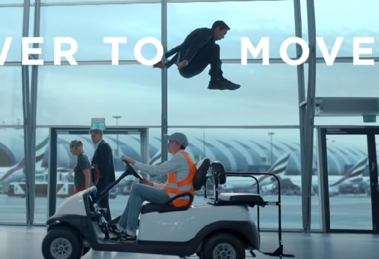 Van Heusen uses Parkour artist Chase Armitage to come out flying